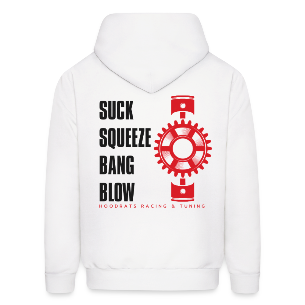 Engine Phrase Hoodie - white