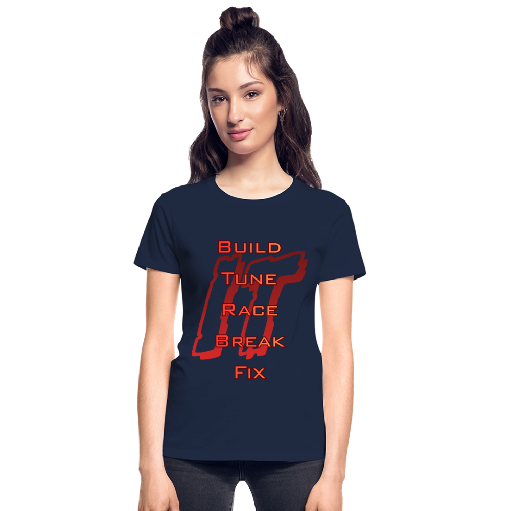 Ladies Repeat T-Shirt - navy