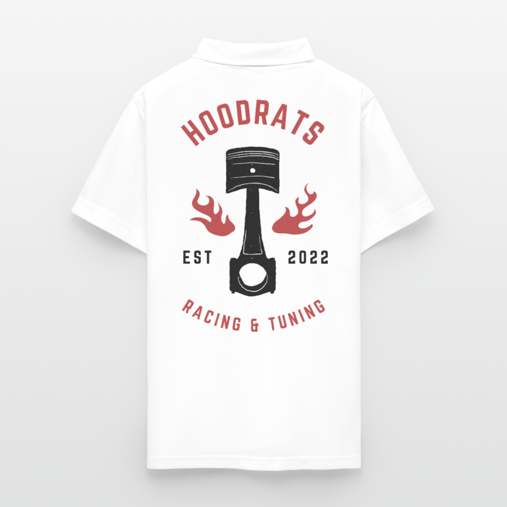 Inverted Logo White Polo - white
