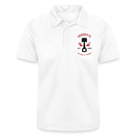 Inverted Logo White Polo - white