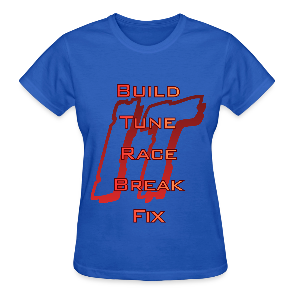 Ladies Repeat T-Shirt - royal blue