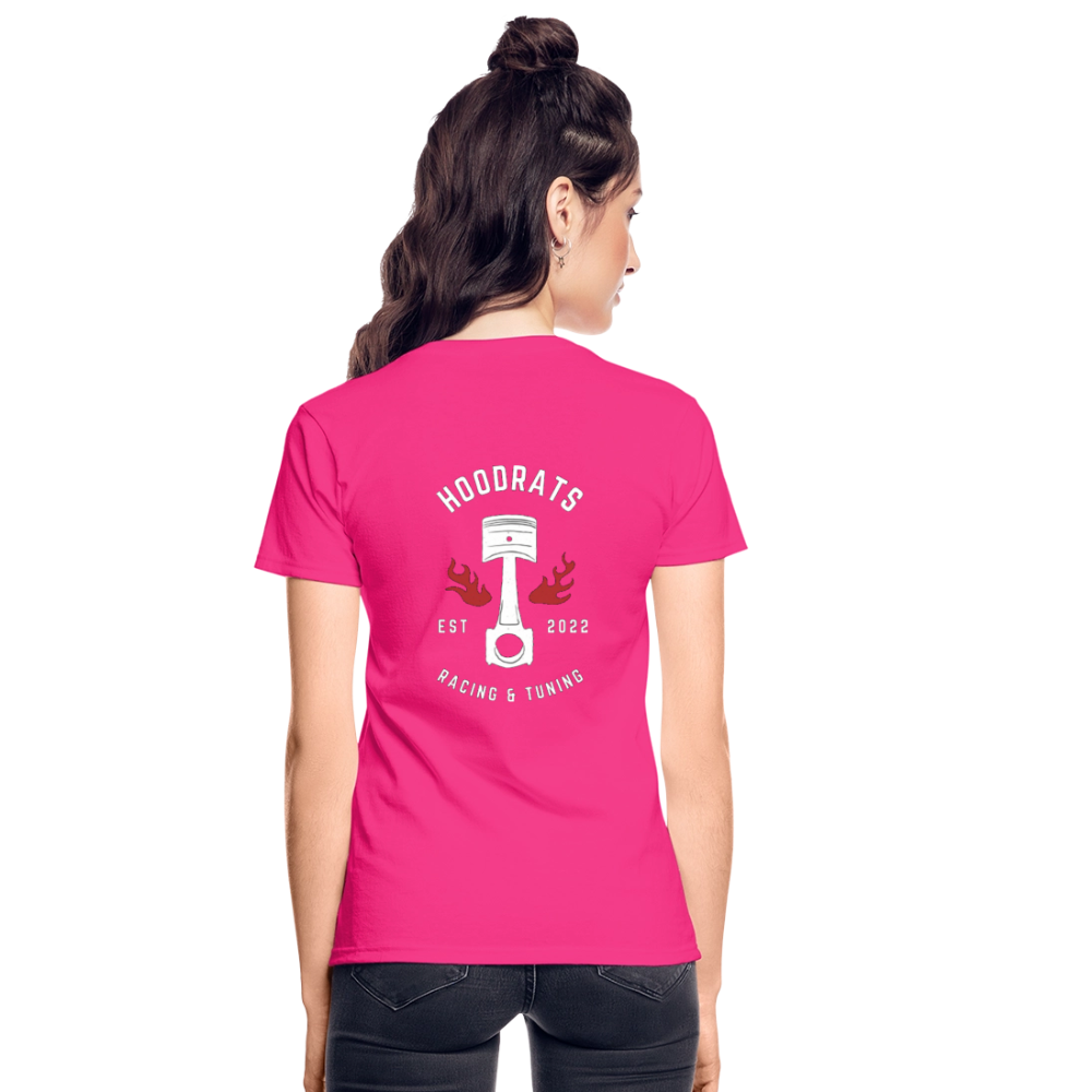 Ladies Repeat T-Shirt - fuchsia