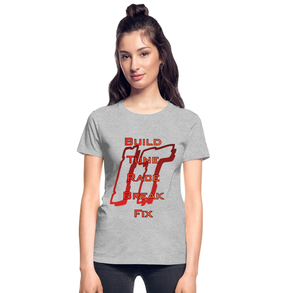Ladies Repeat T-Shirt - heather gray