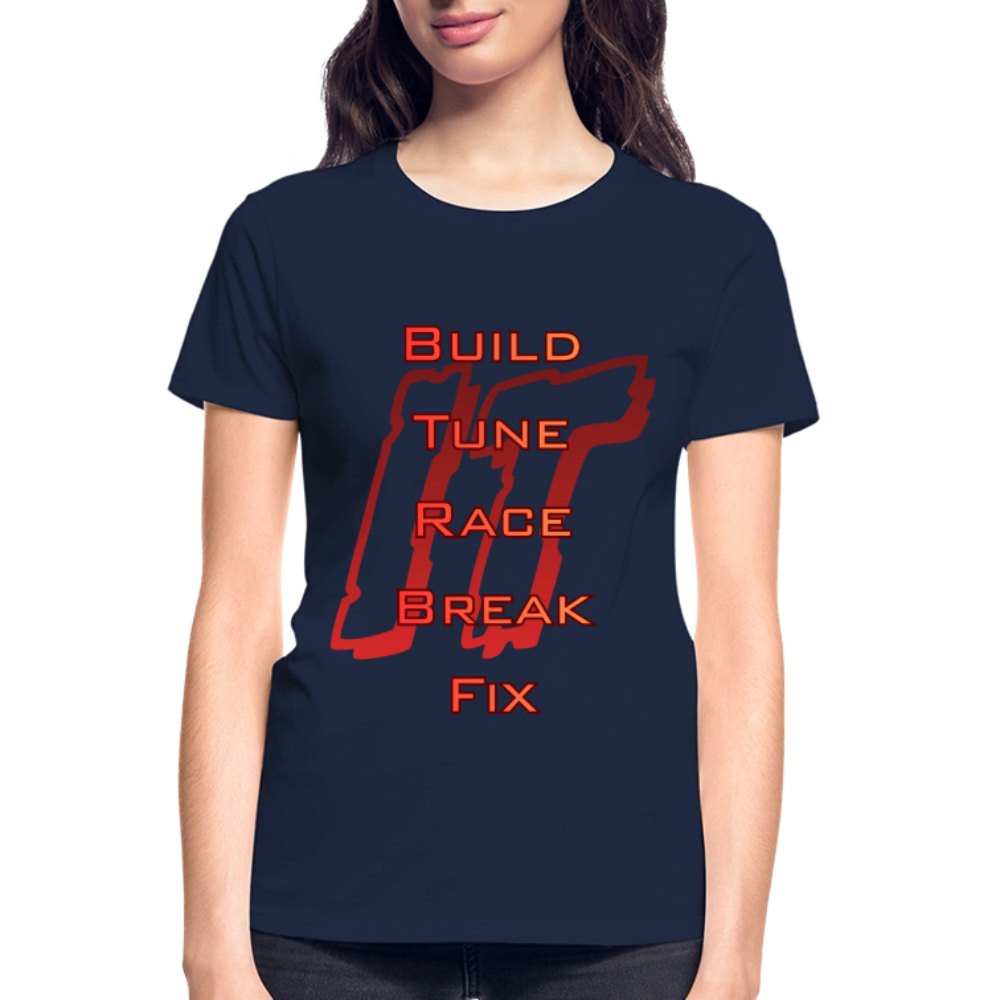 Ladies Repeat T-Shirt - navy