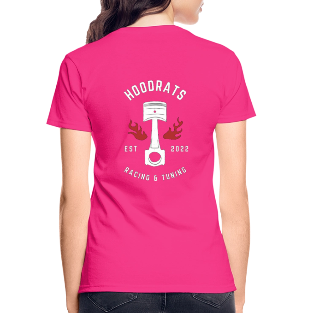 Ladies Repeat T-Shirt - fuchsia