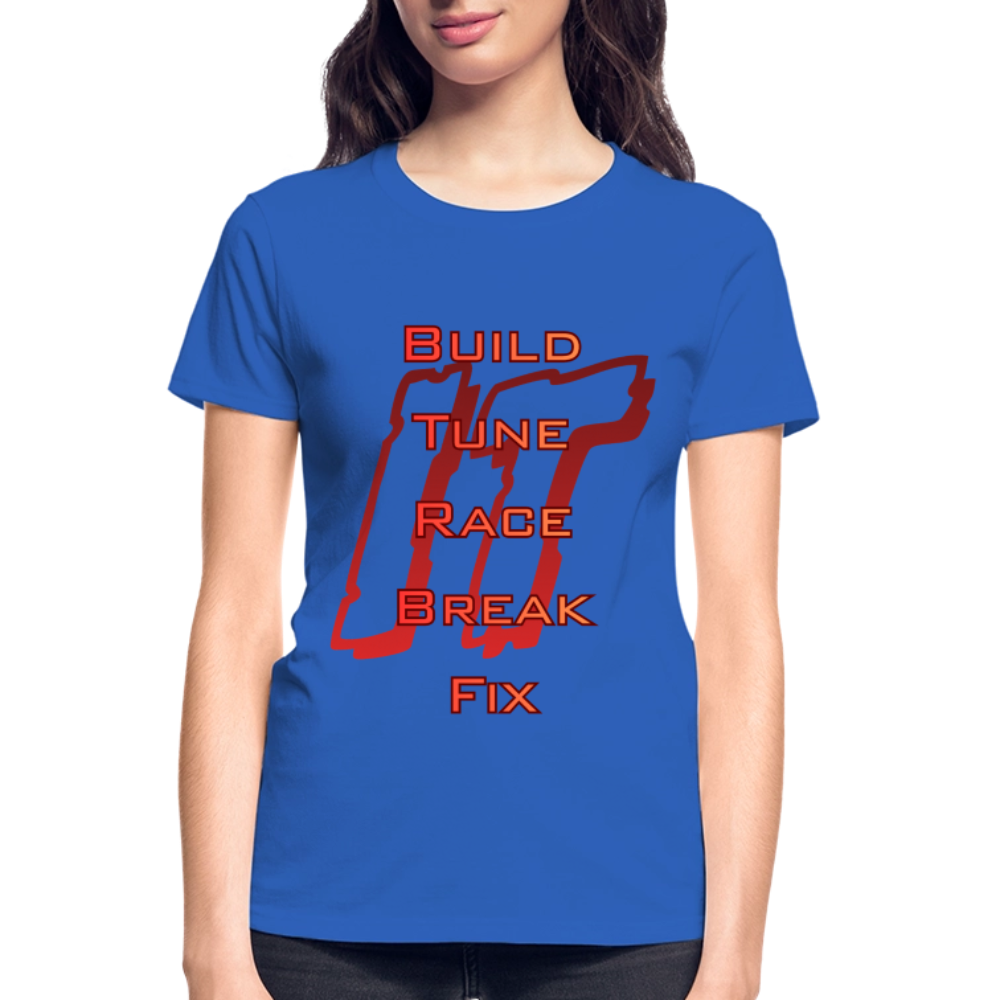 Ladies Repeat T-Shirt - royal blue