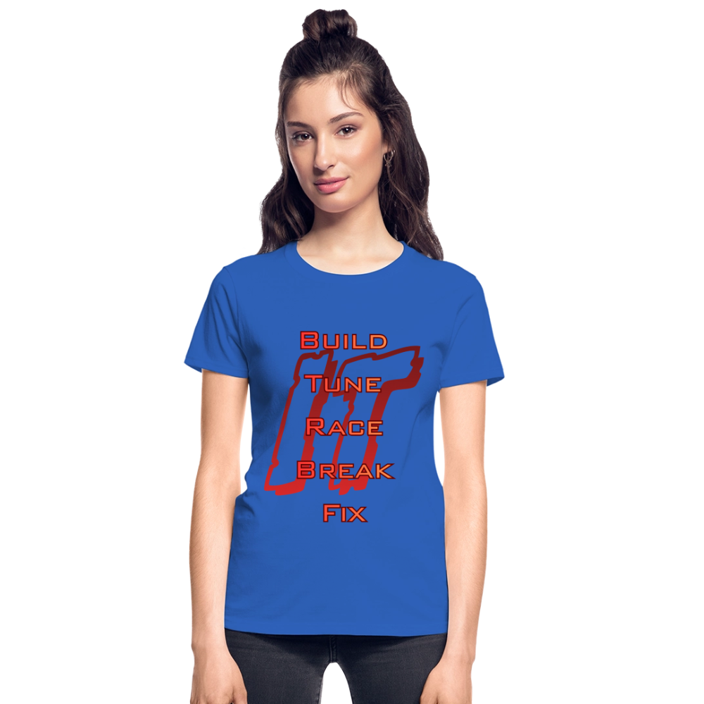 Ladies Repeat T-Shirt - royal blue