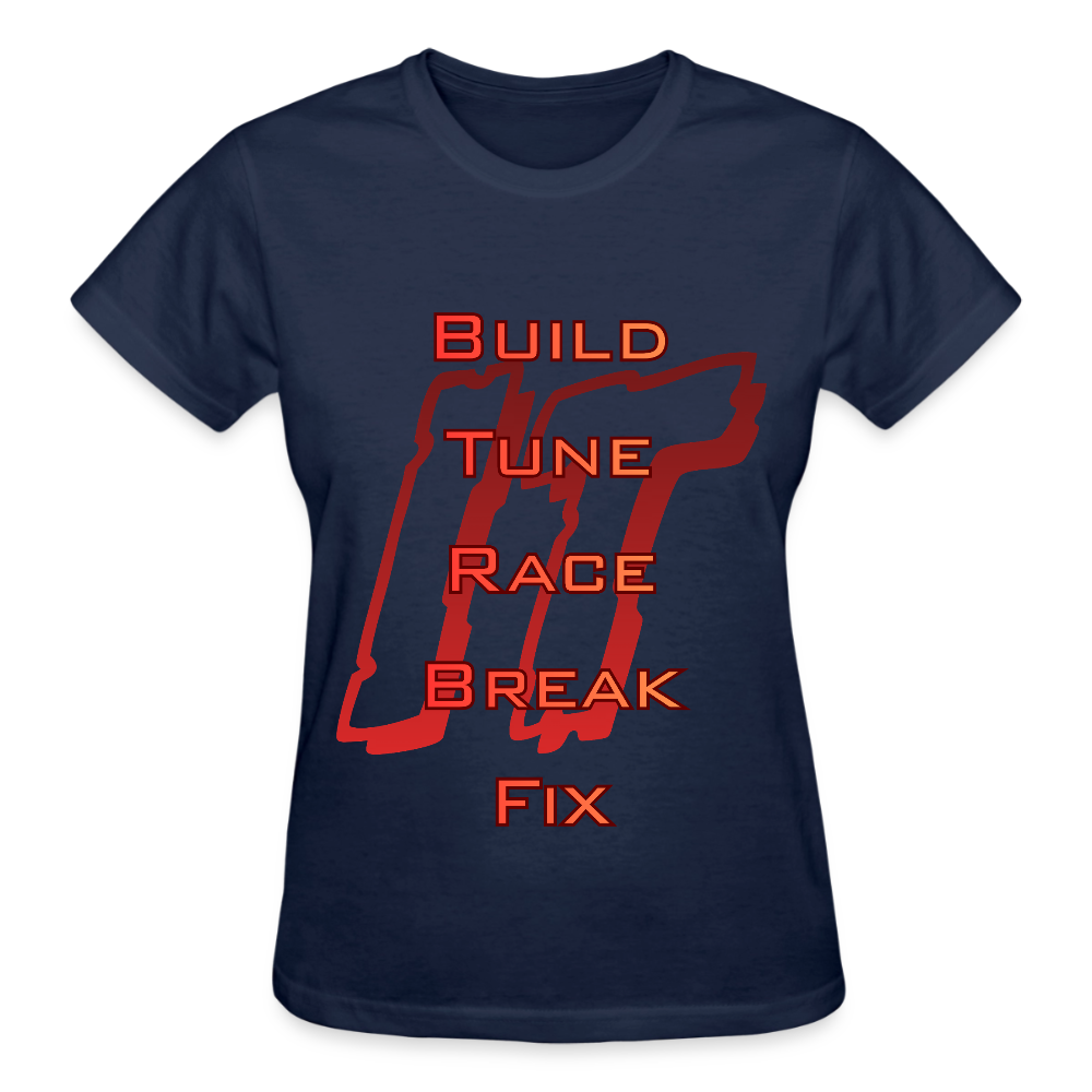 Ladies Repeat T-Shirt - navy
