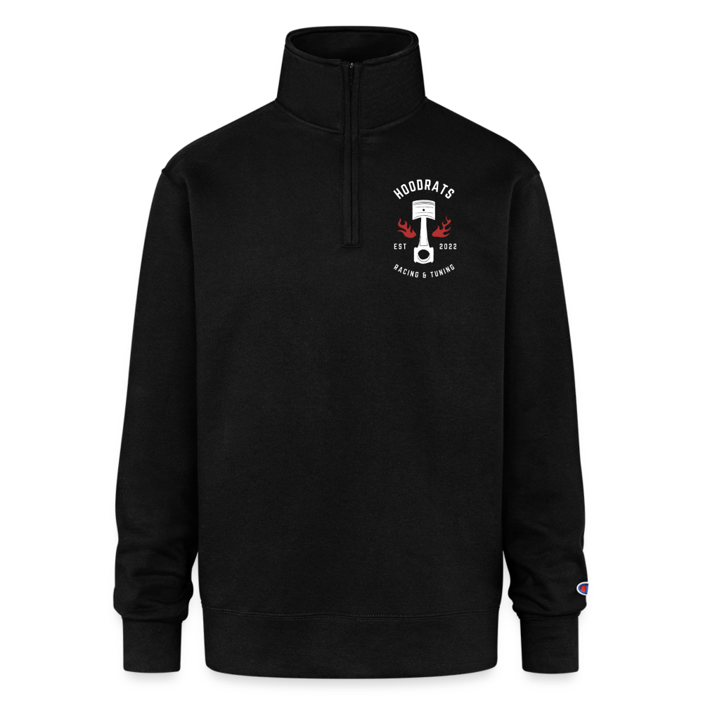 Classic Logo 1/4 Zip Pullover Sweatshirt - black