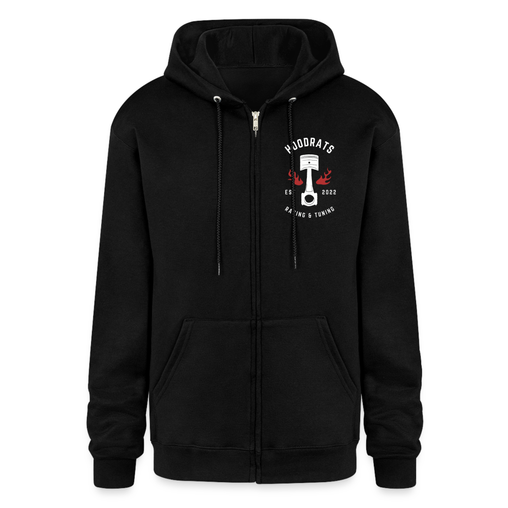 Classic Logo Full Zip Hoodie - black