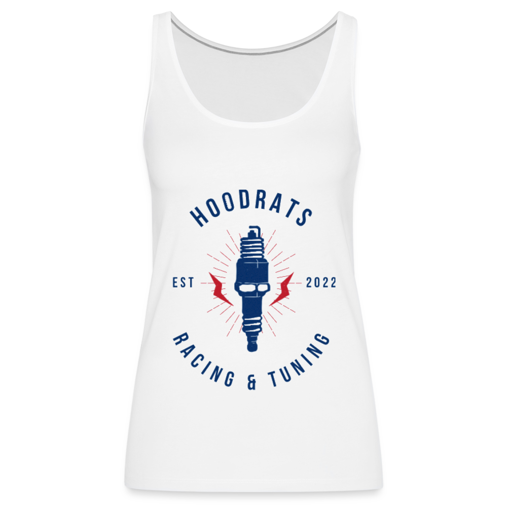 Spark Logo Feminine Tank Top - white