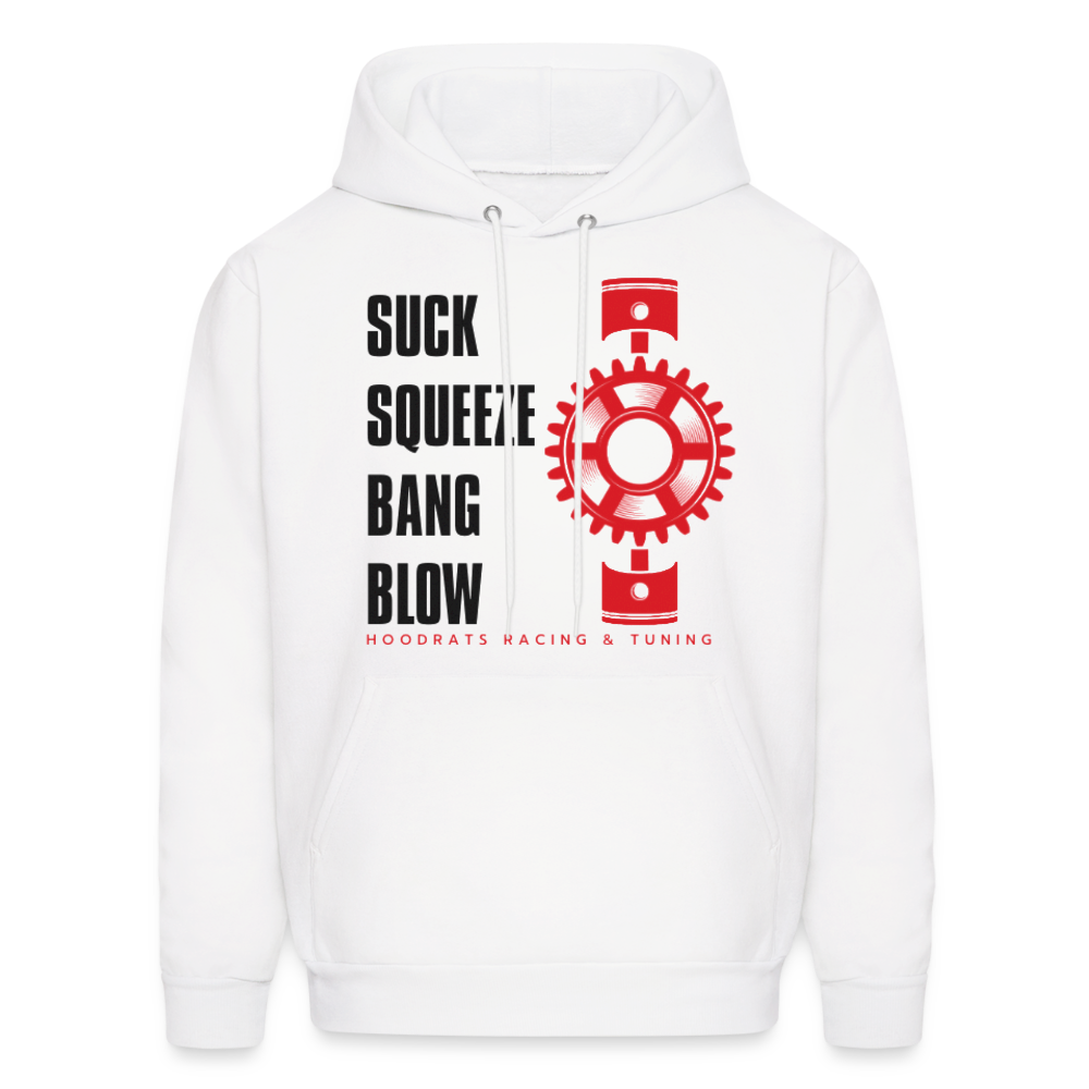 Engine Phrase Hoodie - white