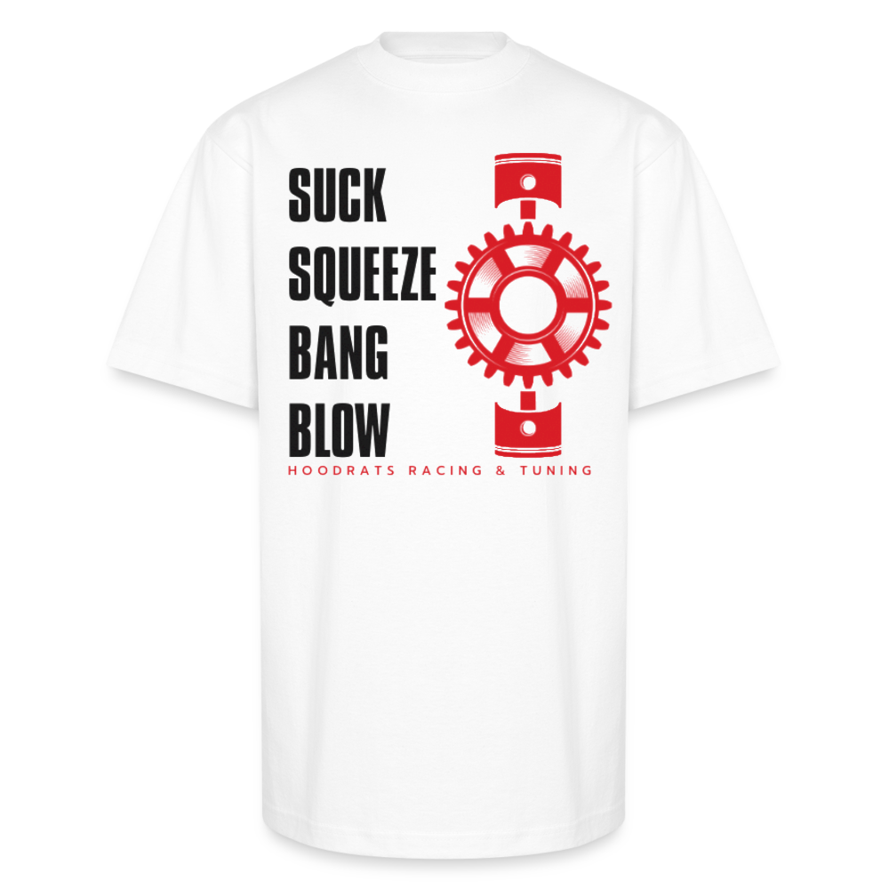 Engine Phrase Heavyweight T-Shirt - white