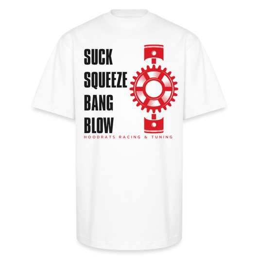 Engine Phrase Heavyweight T-Shirt - white