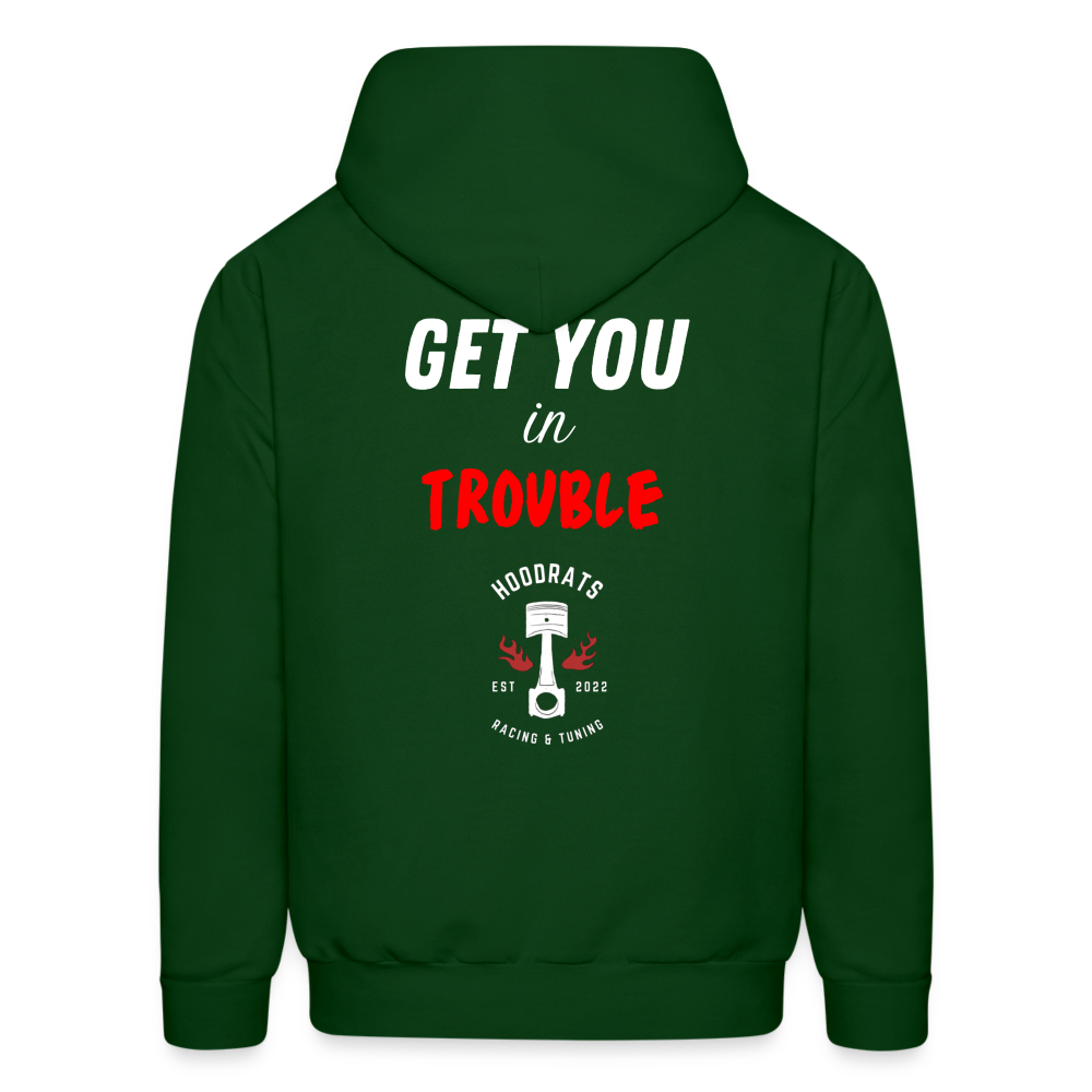 Trouble Hoodie - forest green