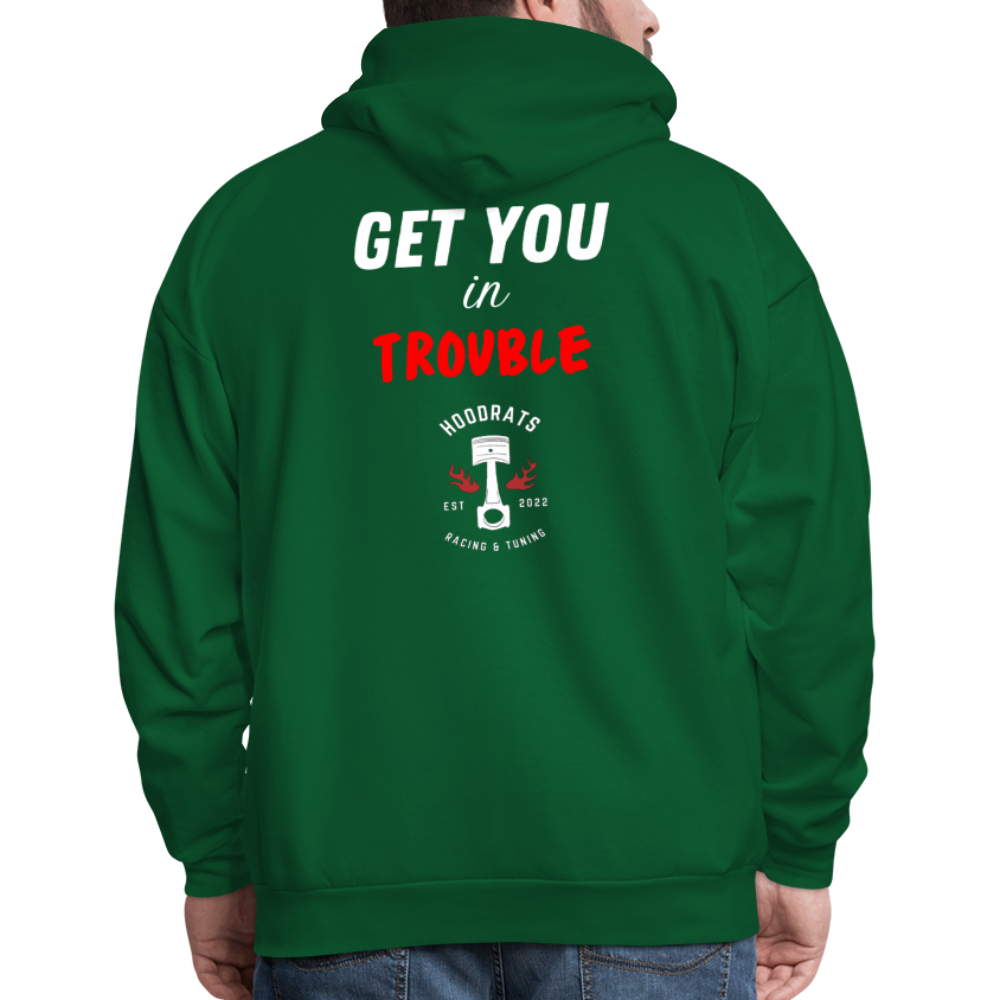 Trouble Hoodie - forest green