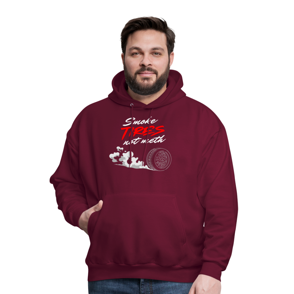 Burnout Hoodie - burgundy