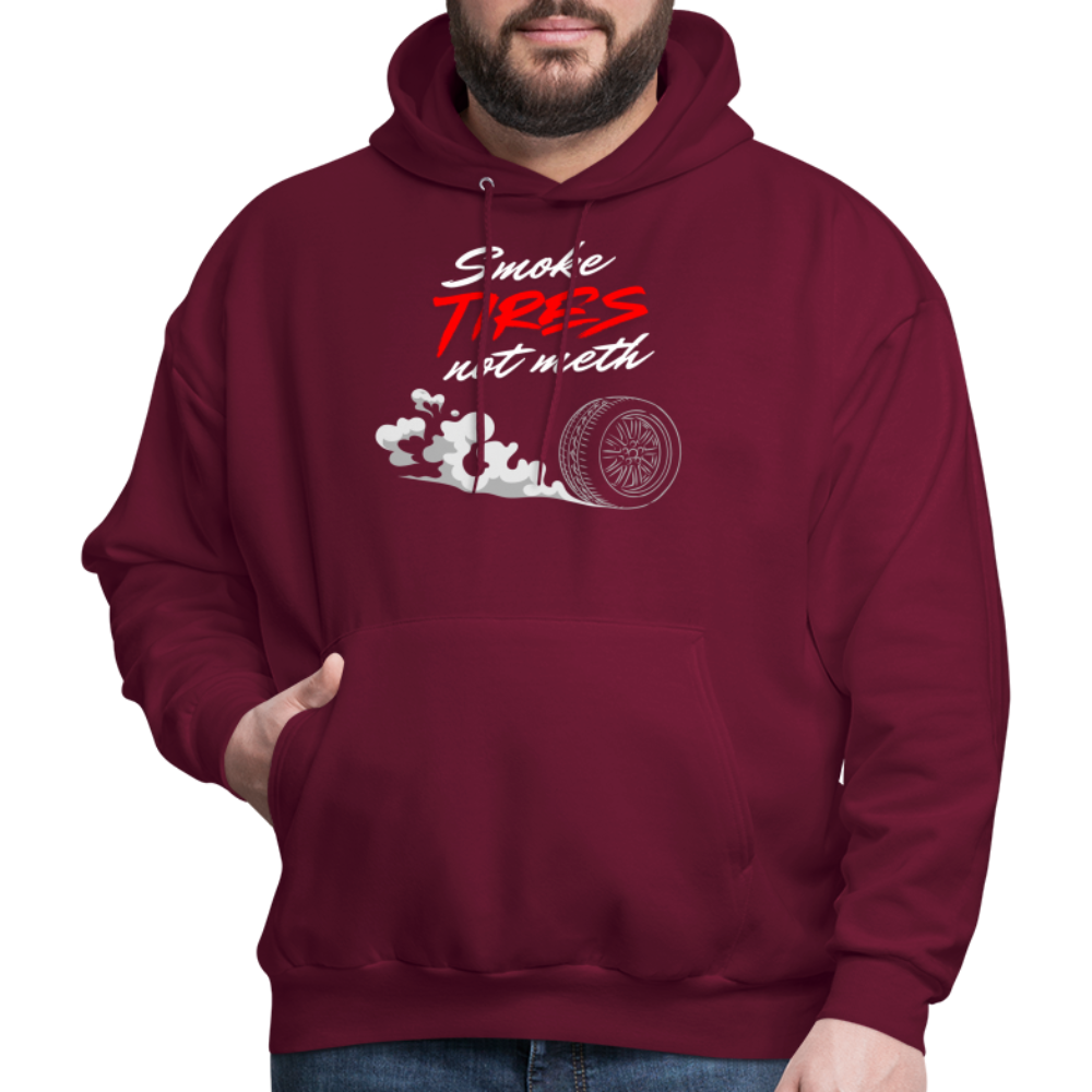 Burnout Hoodie - burgundy