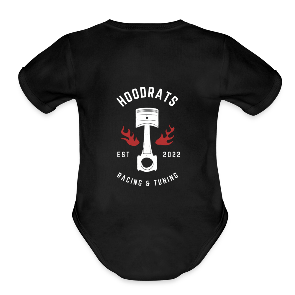 Classic Short Sleeve Baby Bodysuit - black