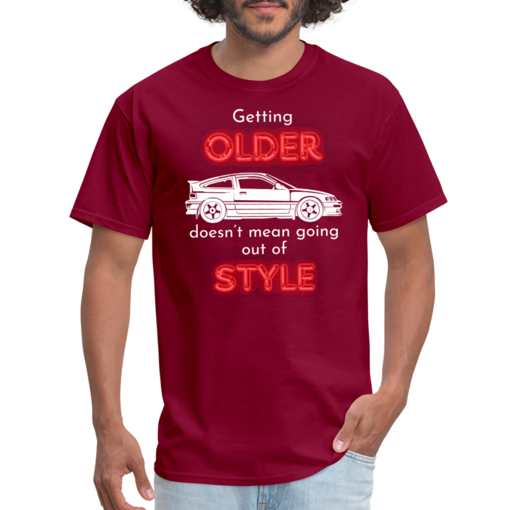 Style T-Shirt - burgundy