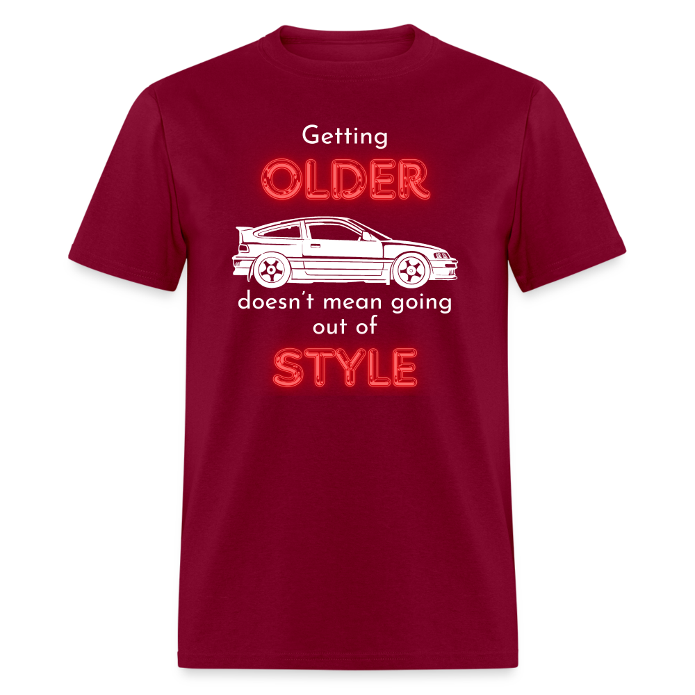 Style T-Shirt - burgundy