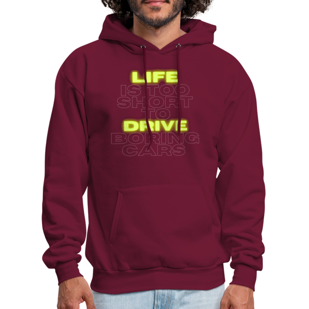 Don’t Be Boring Hoodie - burgundy