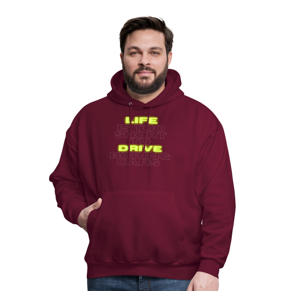 Don’t Be Boring Hoodie - burgundy